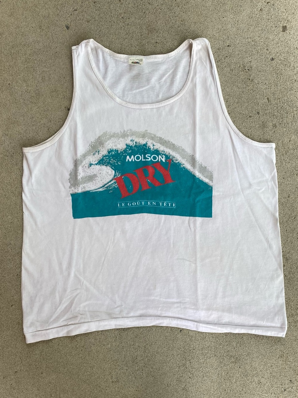 80s Vintage Molson Dry Beer Tank Top